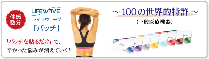 100̐EAŐ[eNmW[@LIFEWAVE pb`